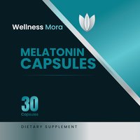 Melatonin Capsules 30 Days Supply label